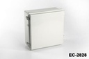 [EC-2828-0-0-G-0] EC-2828 IP-67 プラスチック製エンクロージャー（取り付けプレート付き）