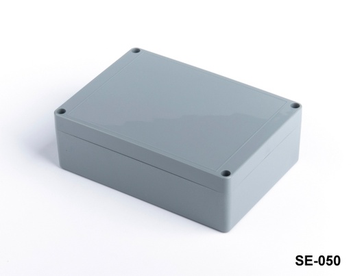 [SE-050-0-0-D-0] SE-050 Caixa de plástico IP-67 para serviço pesado (Cinzento escuro, ABS, Tampa plana, HB)