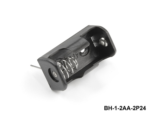 [BH-1/2AA-2P] 1 бр. държач за батерии с размер 1/2 АА (щифт за монтаж на печатни платки)