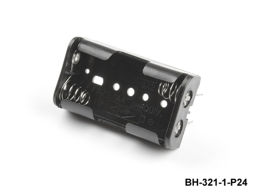 [BH-321-1-P24] BH-321-1-P24 2 adet UM-3 / AA boy kalem pil için tutucu (PCB Montaj)