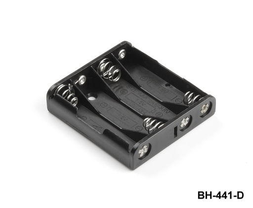[BH-441-D] 4 件 UM-4 / AAA 尺寸电池座（并排）（可焊接）