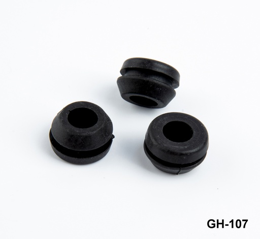 [GH-107-0-0-S-0] Ροδέλα καλωδίων 7 mm Μαύρο