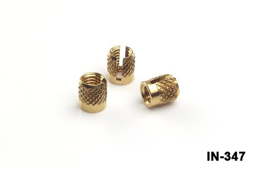 [IN-347-0-0-P-0] IN-347 M3x4.7 mm Brass Expansion Insert