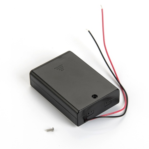 [SBH-331-AS] 3 бр. държач за батерии с размер UM-3 / AA (странично) (с кабел) (с превключвател) (с покритие)