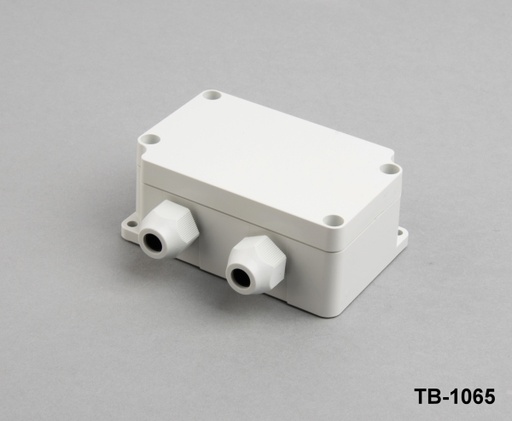 [TB-1065-0-4-G-V0] حاوية TB-1065 IP-67 مع غلاف كابل مصبوب على غدة كابل