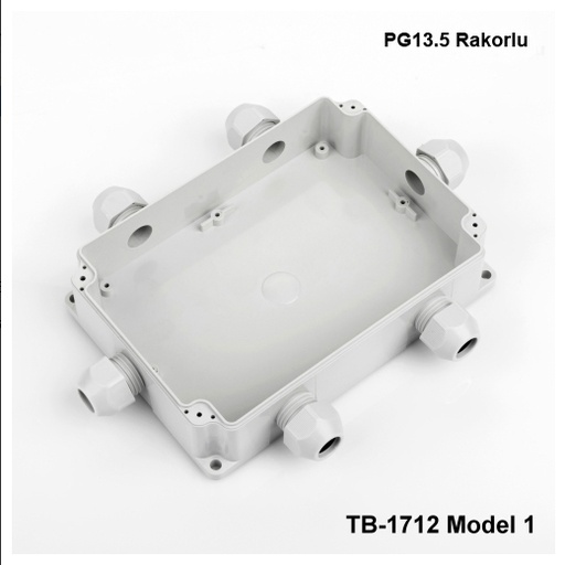 [TB-1712-M1-0-G-V0] حاوية TB-1712 IP-67 مع غلاف كابل مصبوب على غدة كابل