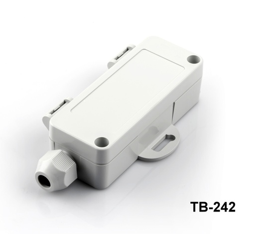 [TB-242-0-0-G-V0] TB-242 IP-67 Enclosure with Moulded-on Cable Gland (Flanged)