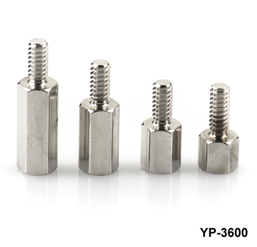 [YP-3600-5-0-P-0] 4-40 Messing Stecker/Buchse Standoff
