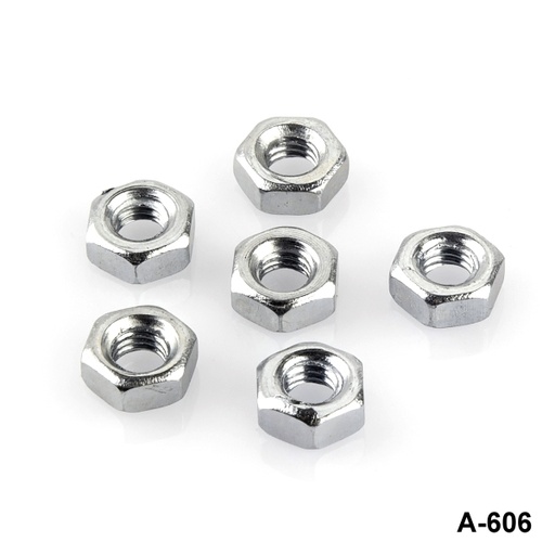 [A-606-0-0-M-0] Ecrou M3x0,5x2,2 mm gris métallisé
