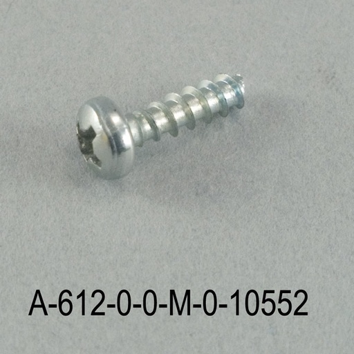 [A-612-0-0-M-0] 3,5x12 mm YSB PLS メタリックグレーねじ