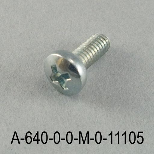 [A-640-0-0-M-0] M4x10 mm YSB Metallic Gray Screw 