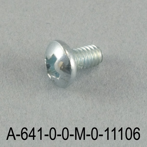 [A-641-0-0-M-0] 3,5x6 mm YSB メタリックグレーねじ