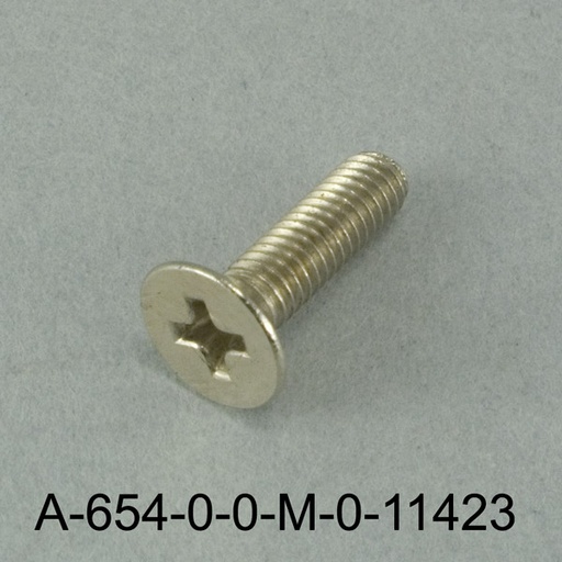 [A-654-0-0-M-0] M4x15 mm YHB Metrik Metallic Gray Screw 