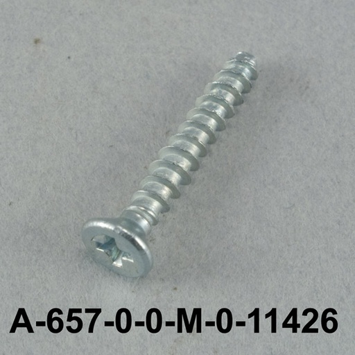 [A-657-0-0-M-0] 3x20 mm YHB Metallic Gray Screw 