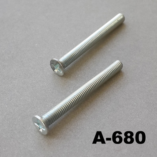 [A-680-0-0-M-0] M3x30mm Countersunk Metallic Screw