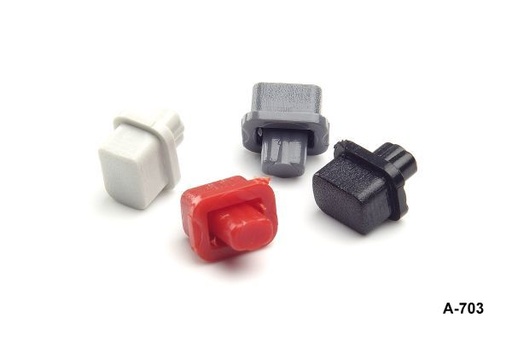 [A-703-0-0-S-0] A-703 Rectangle Tactile Push Button Switch Cap (Small)